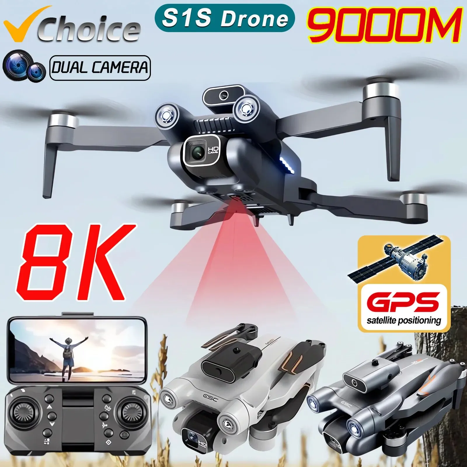 Drone Multispectral - New S1S 5G GPS Drone Camera