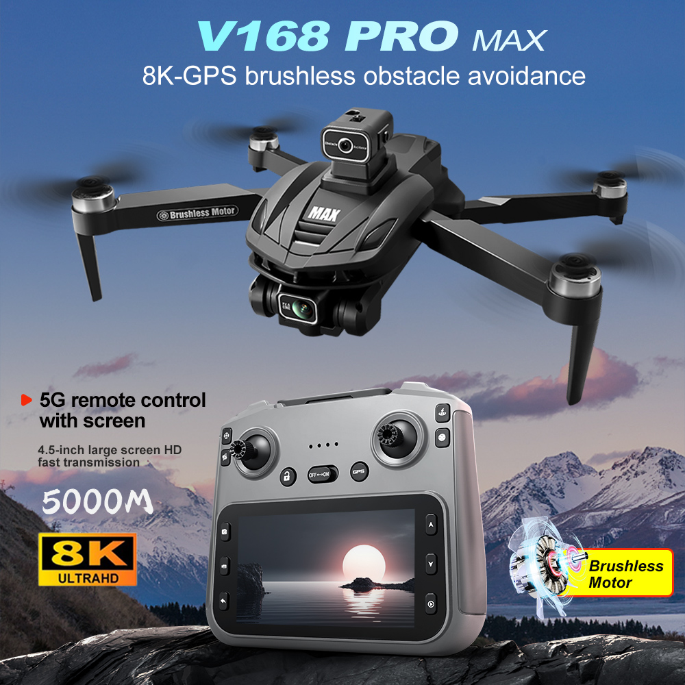 V168 PRO Max GPS Drone 8K Prof - Drone Multispectral 评论和价格