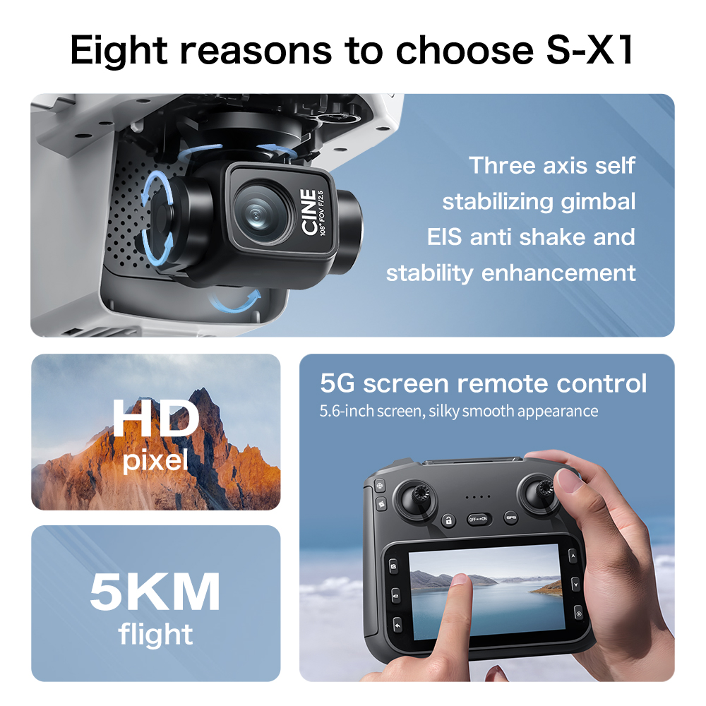 Lenovo S-X1 MAX GPS Drone 3-Ax - Drone Multispectral 评论和价格