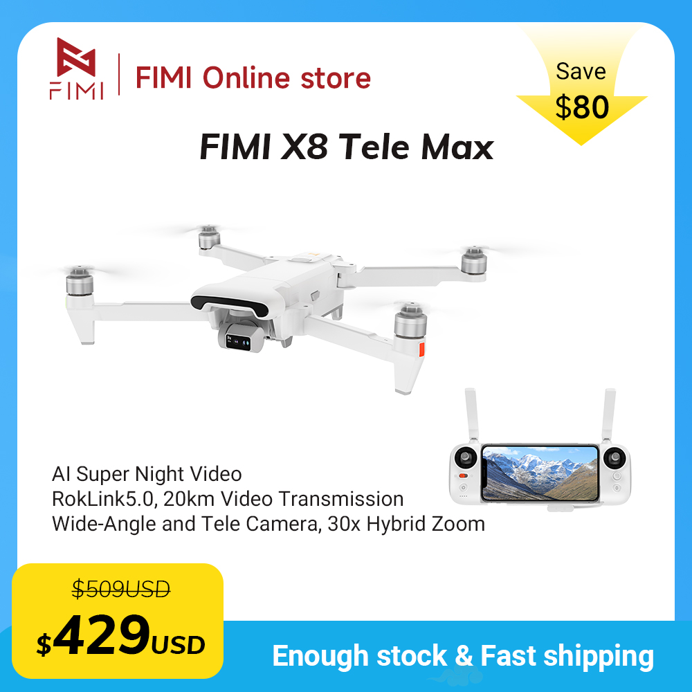 FIMI X8 Tele Max Drone 4K Prof - Drone Thermal Imaging 评论和价格