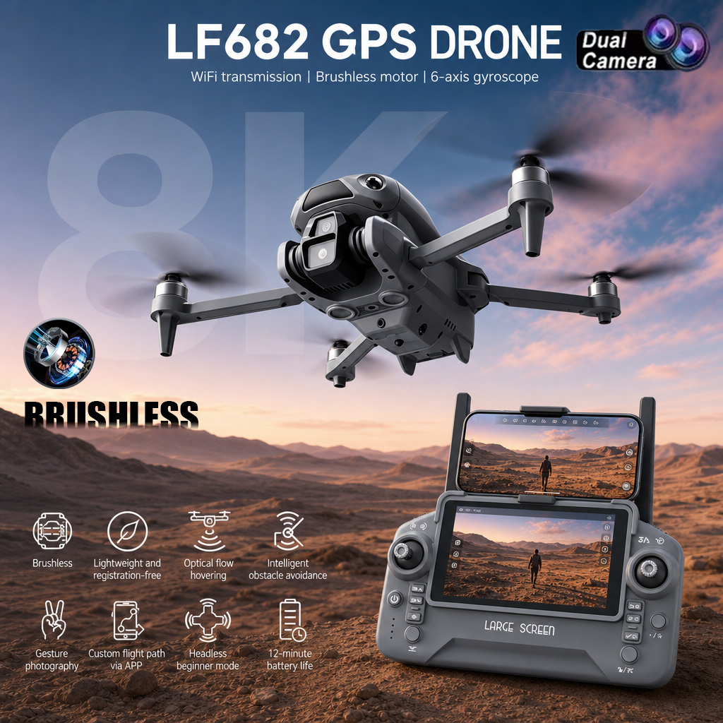 New LF682 Drone 8K Dual Camera - Drone Multispectral 评论和价格